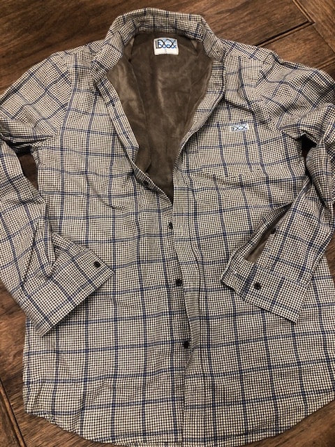 Micro Fleece Lined Flannel - Sand Check