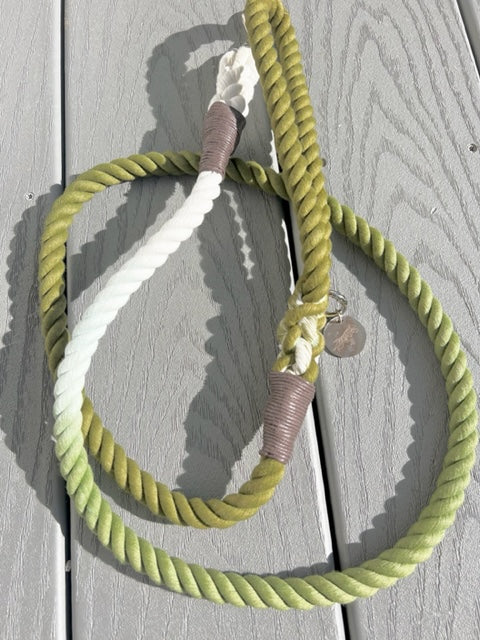 The Ultimate Nautical Leash with Nickel Clasp (They are back)