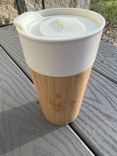 NEW 16oz Ceramic and Full Bamboo Tumbler