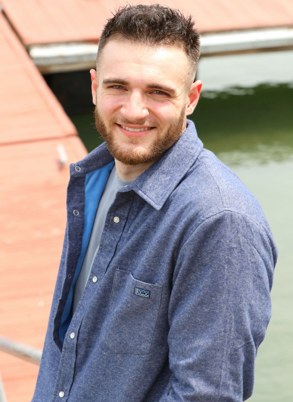 Micro FleeceLined Flannel , Navy Heather Denim LuckyFinn